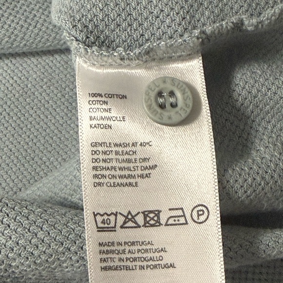 Sunspel Gray Polo Shirt - Picture 4 of 9